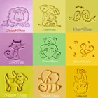 Штамп для мыла ручной работы с мультяшным рисунком животных прозрачные штампы для мыла акриловые штампы для мыла на заказ