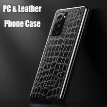 Luxury Leather PC Bumper Hard Cover For Samsung Galaxy Z Fold 3 2 5G Case Shockproof Phone Case 360° Full protection Coque Funda