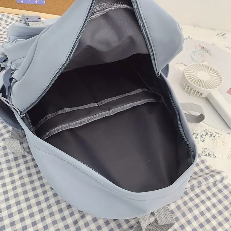 

WTUQ Korean Style Kawaii Women Backpack Fashion Large Capacity Rucksack for Teenage Girls Travel School Bag Cute Student Bookbag