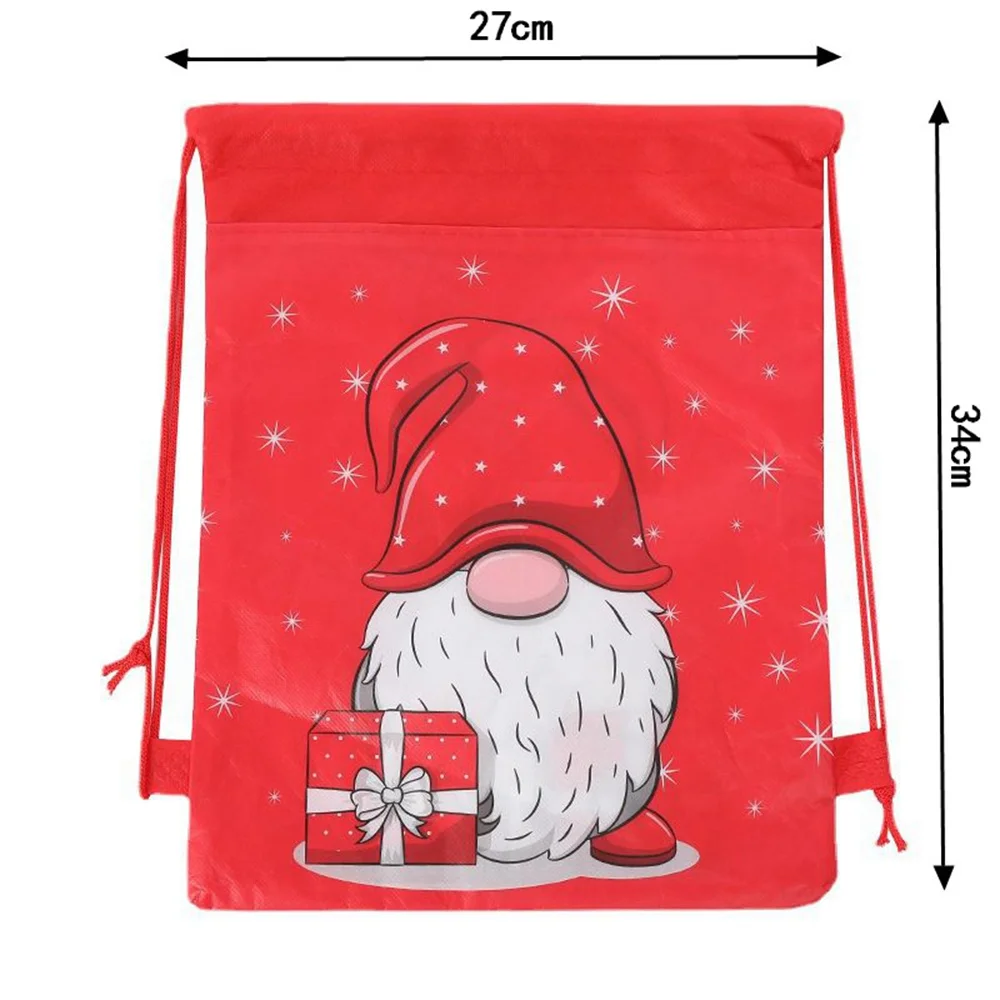 Подарочная сумка в виде Санта Клауса 1 шт. Рождественская Нетканая ткань Детская