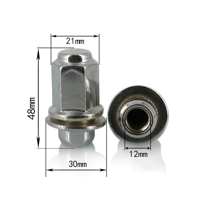 Аксессуары JDM 4 шт 48 мм винты для автомобильных колес гайки шестигранные стальные