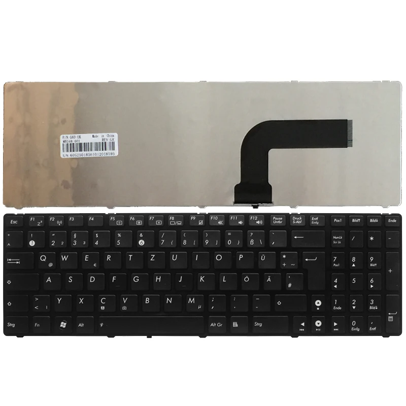 

German Keyboard FOR ASUS N53 k53s K52 X61 N61 G60 G51 G53 UL50 P53 Black GR laptop Keyboard