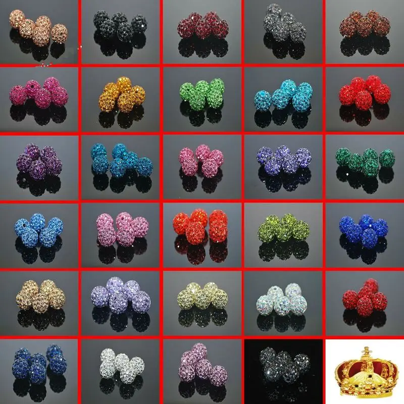 10 шт паве CZ Диско Шар Бусины для изготовления ювелирных изделий Стразы