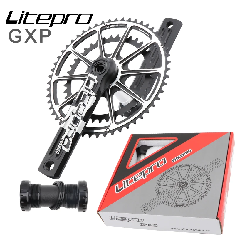 Litepro EDGPRO дорожный полый двойное зубчатое колесо Набор кривошипов GXP набор для