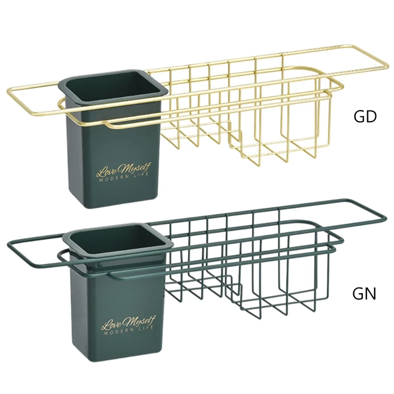 

Kitchen Soap Sponge Storage Shelf Sink Drain Rack Organizer Holder Bathroom Tool