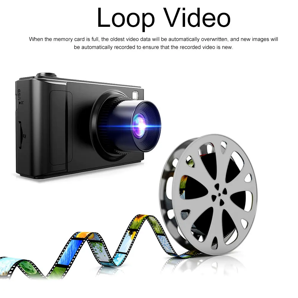 Вождения Регистраторы Видеорегистраторы для автомобилей тире Камера FHD 1080P 2 0