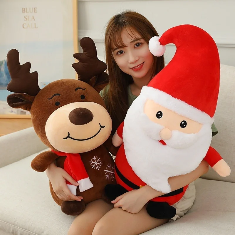 

Santa Claus Elk Doll Pillow Cushion Home Decoration Merry Christmas Decoration