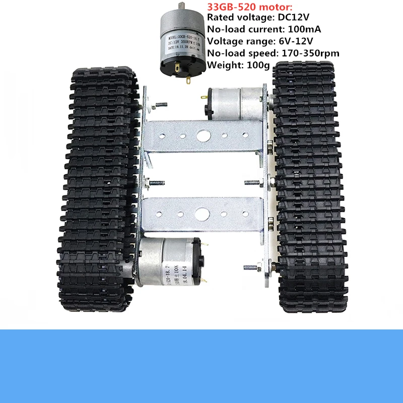 Несобранный умный робот Гусеничный мини комплект TP100 металлический гусеничный шасси алюминиевая панель
