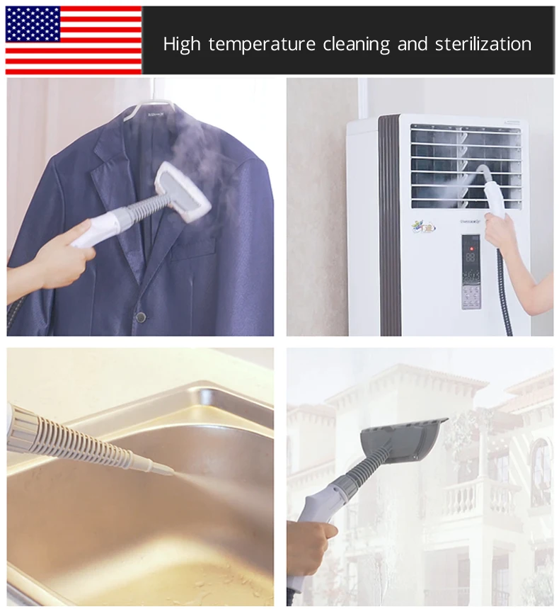 3Bar High Pressure Steam Cleaner kitchen Sofa High temperature Disinfection Sterilization 1200W 220V Electric Steam Cleaner Mop