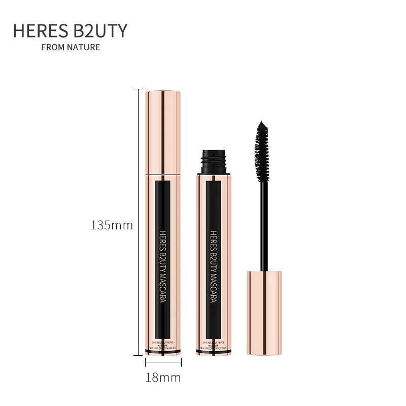 Тушь для ресниц HERES B2UTY 4d из шелкового волокна водостойкая Двусторонняя кисть