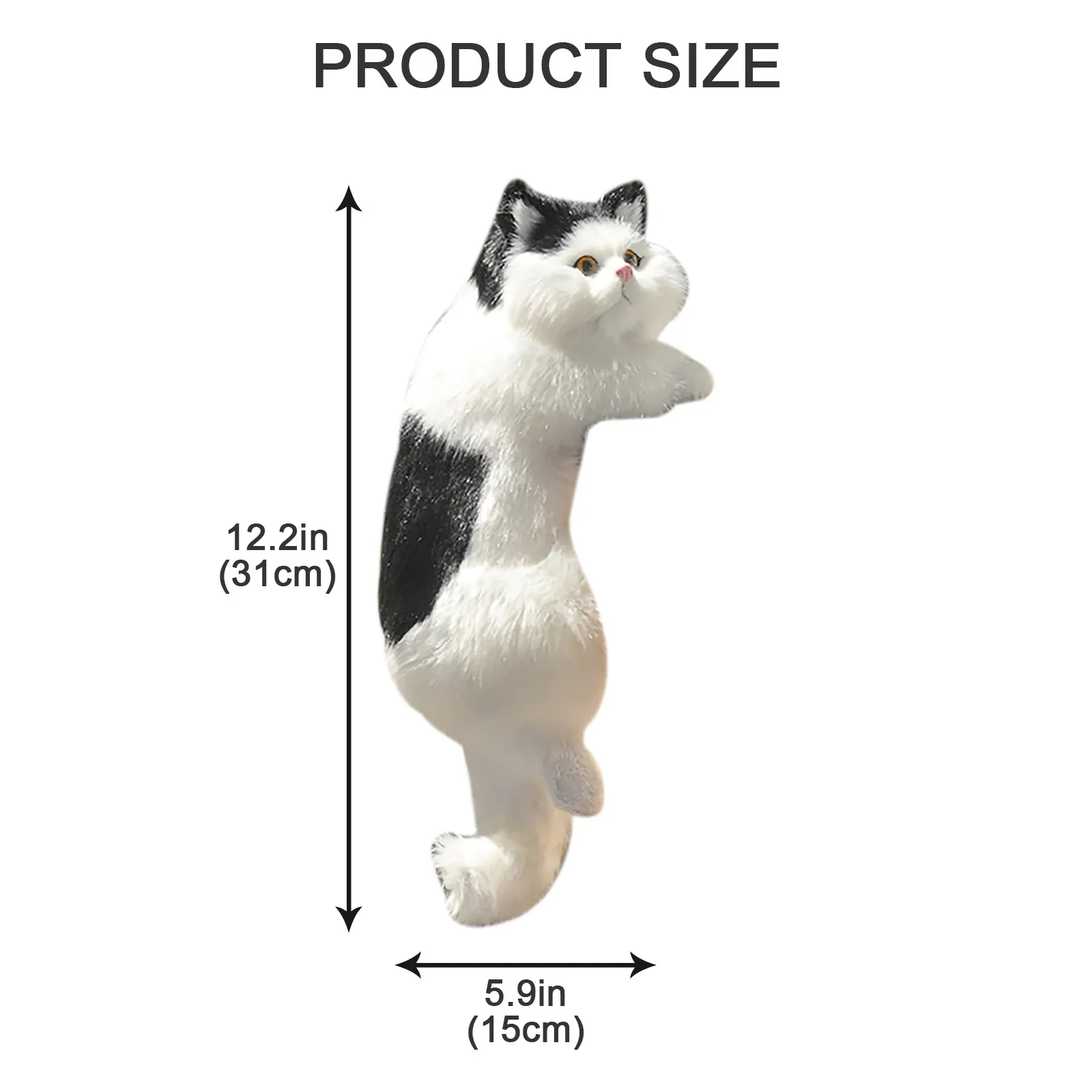 

Cute Plush Cat Art Ornaments Figurine Home Desk TV Hanging Toys Simulation Cat Figure Statue Home Decor Crafts Gifts #GM