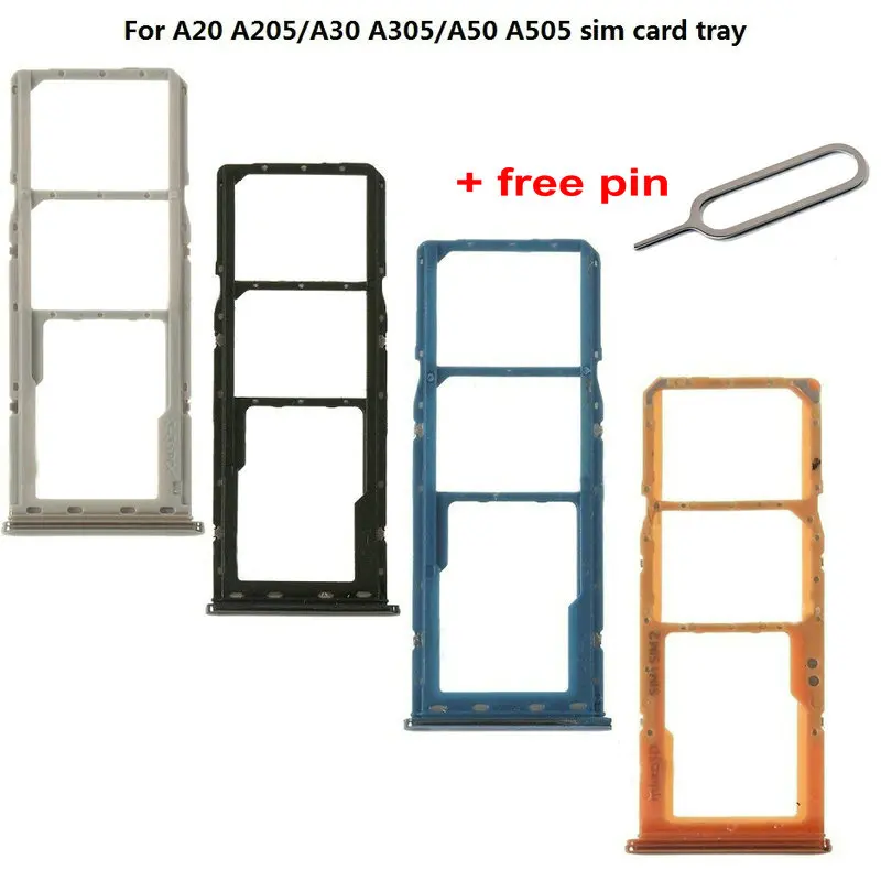 Держатель лотка для SIM-карты OEM Замена + Бесплатный шпилька извлечения Samsung Galaxy A20