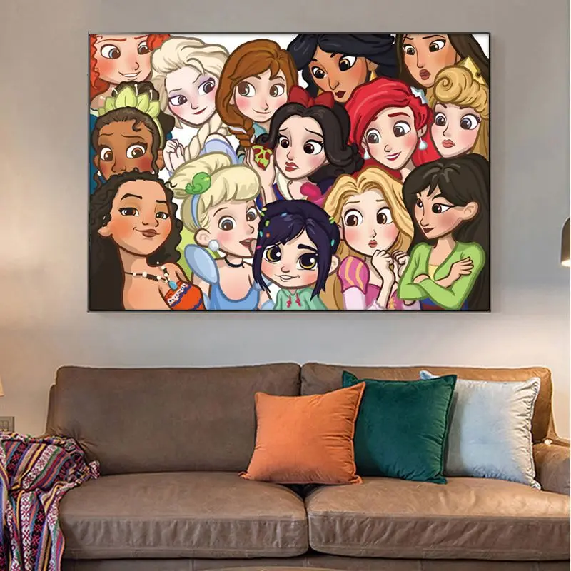 Набор для вышивки принцесс 11CT крестиком с точным принтом рисунок на холсте