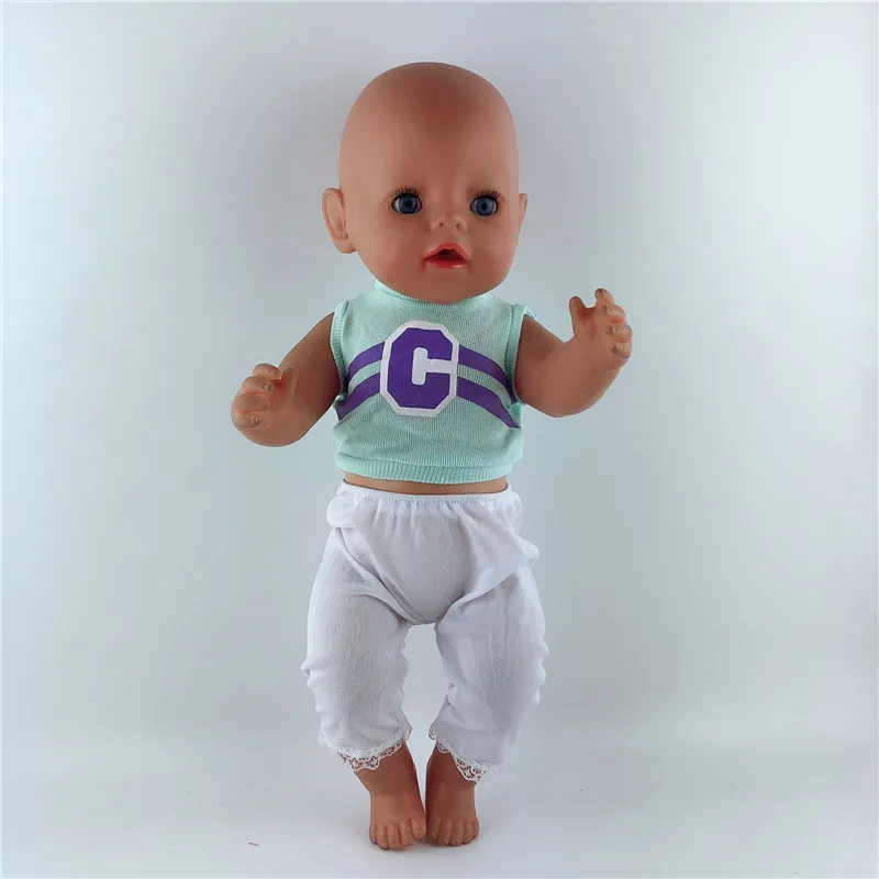 Лидер продаж, Модный комплект одежды для куклы, подходит для 43 см/17 дюймов, Детская кукла, лучший подарок на день рождения(продается только одежда - Цвет: Прозрачный