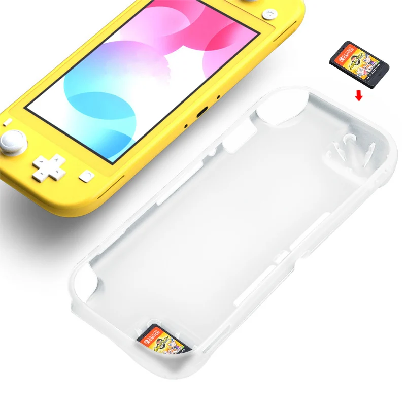 Защитный чехол для Nintendo Switch Lite мягкий Ультратонкий белый из ТПУ с 2 слотами