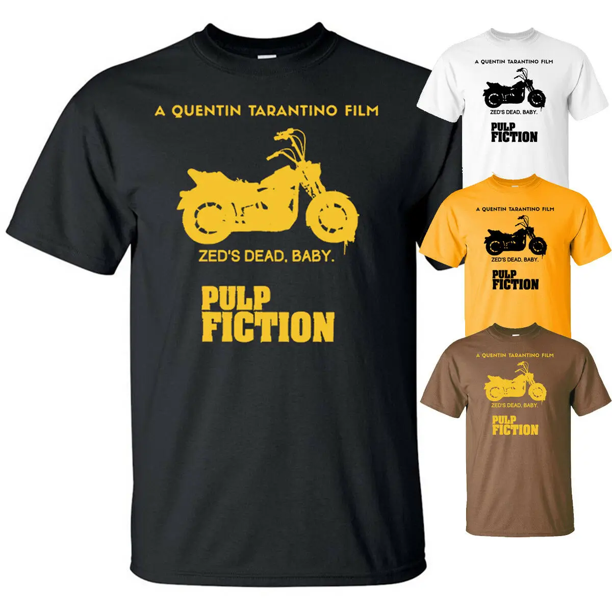 Pulp fiction V4 Джон Траволта Винг Рам фильм плакат Футболка все размеры S 5Xl|Мужские