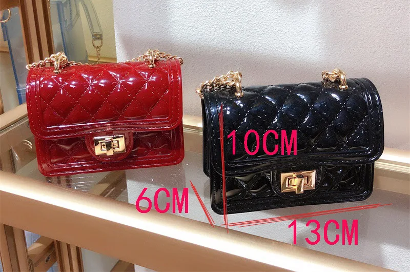 

Jelly Handbags Women's Shoulder Bag PVC Mini Crossbody Bags for Women 2020 Small Cluth Purse Clear Transparent Messenger Bag