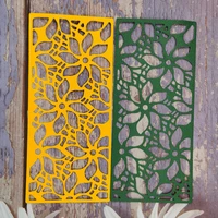 rectangular flower metal cutting dies for scrapbooking diy mold paper cutter album decor embossing craft dies stencil