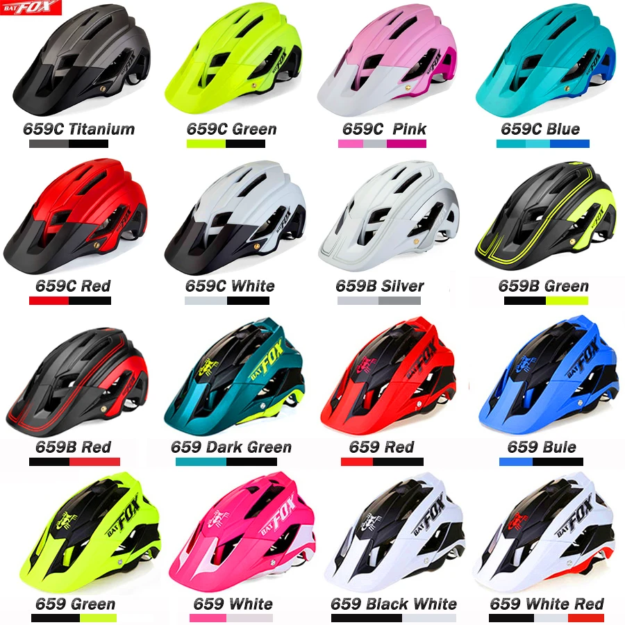 BATFOX велосипедный шлем козырек Сверхлегкий дышащий горный casco integrale MTB дорожный