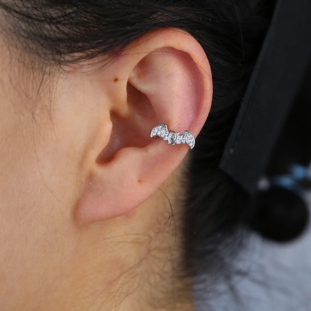 Серьги в виде животных с микро кубическим цирконием золотистые/Серебристые