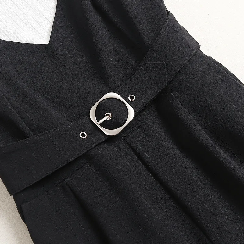 

Fashion Women Streetwear Summer 2021 New Short Sleeve White T Shirt and Wide Leg Pants Suit 2 Piece Set Office Lady Overalls