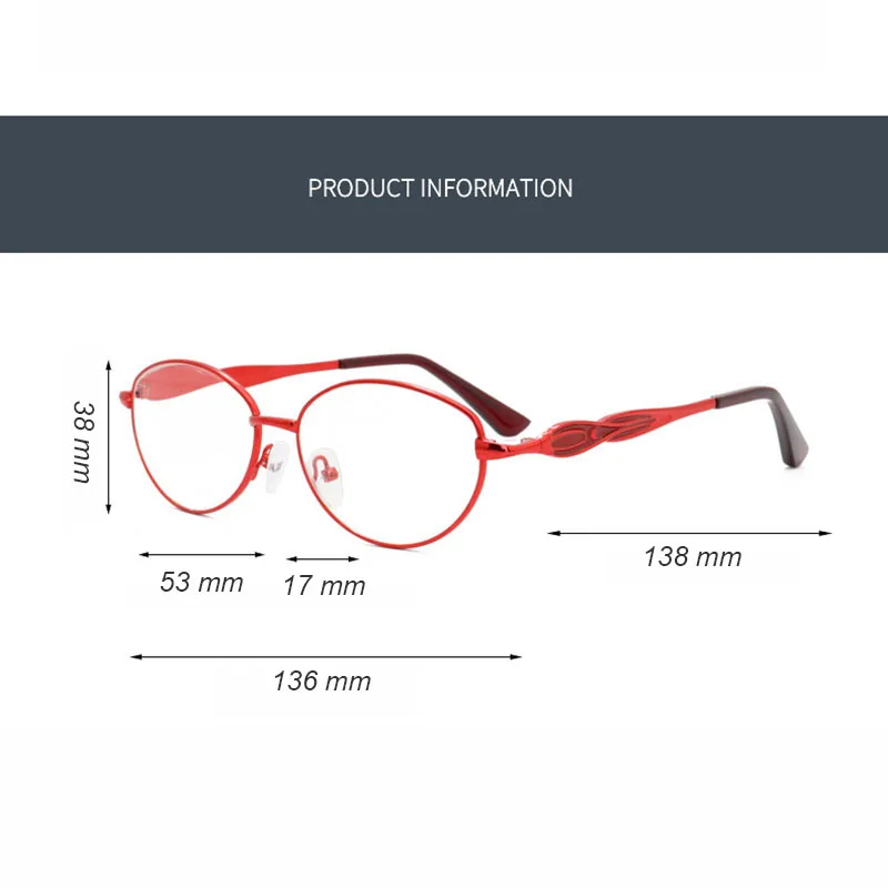 Овальные женские оптические очки для чтения YOOSKE с защитой от сисветильник работы