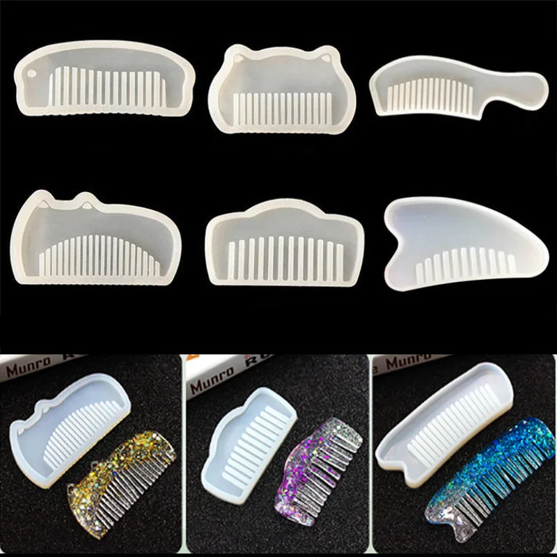 Расческа прозрачная эпоксидная смола для рукоделия 2 формы | Дом и сад
