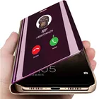 Роскошный кожаный чехол-книжка для Samsung A12, зеркальный чехол для Galaxy M12 A22 A42, телефонные чехлы для M 12 A 22 4G 2021