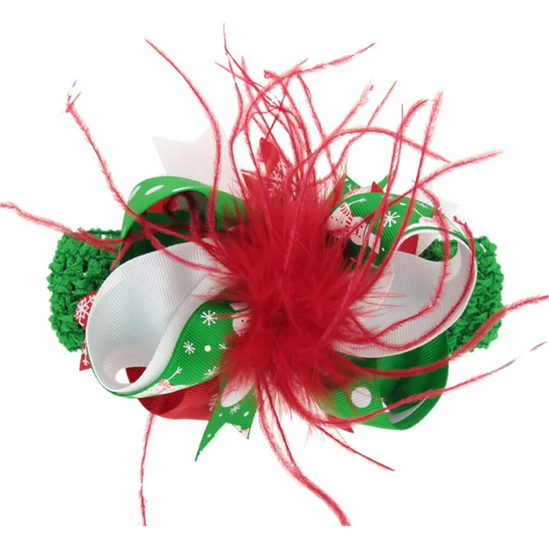 Рождественская Детская повязка на голову новинка заколка для волос из тесьмы