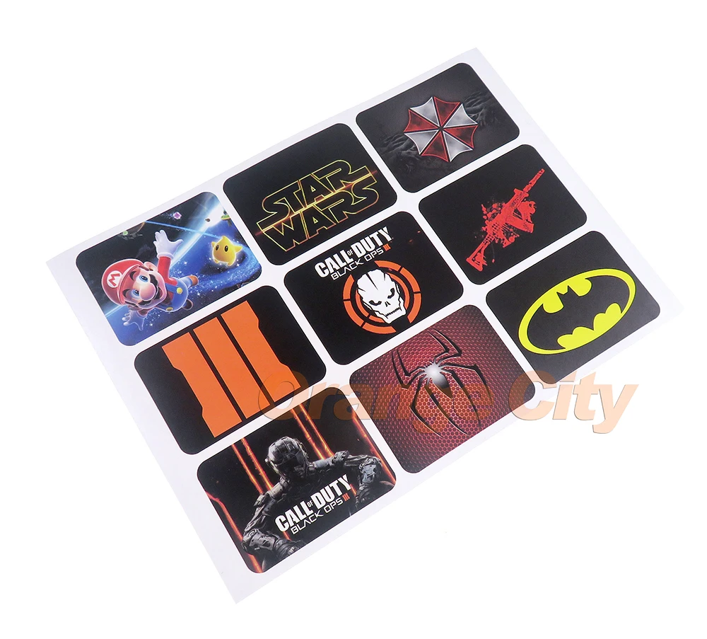 1 комплект = 9 шт наклеек для PS4 наклейка контроллер кожи защитный чехол Крышка Sony