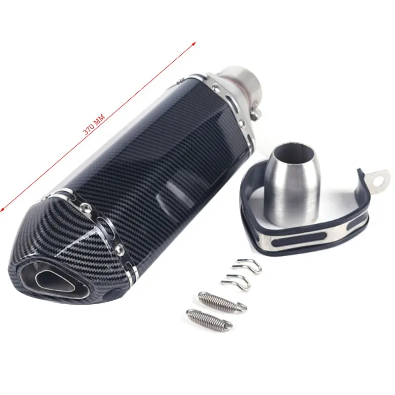 

36-51mm Universal Motorcycle Carbon Fiber Face yoshimura Exhaust Muffler Escape Slip On For Most Motorbike