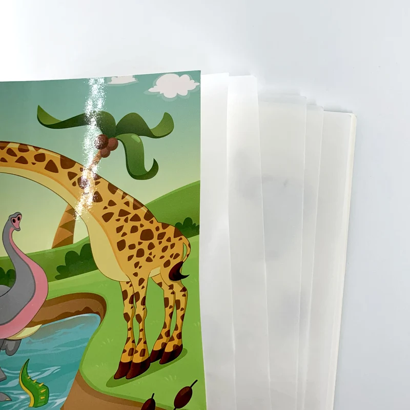 Коллекционная книга наклеек с животными и зоопарком альбом мультяшными