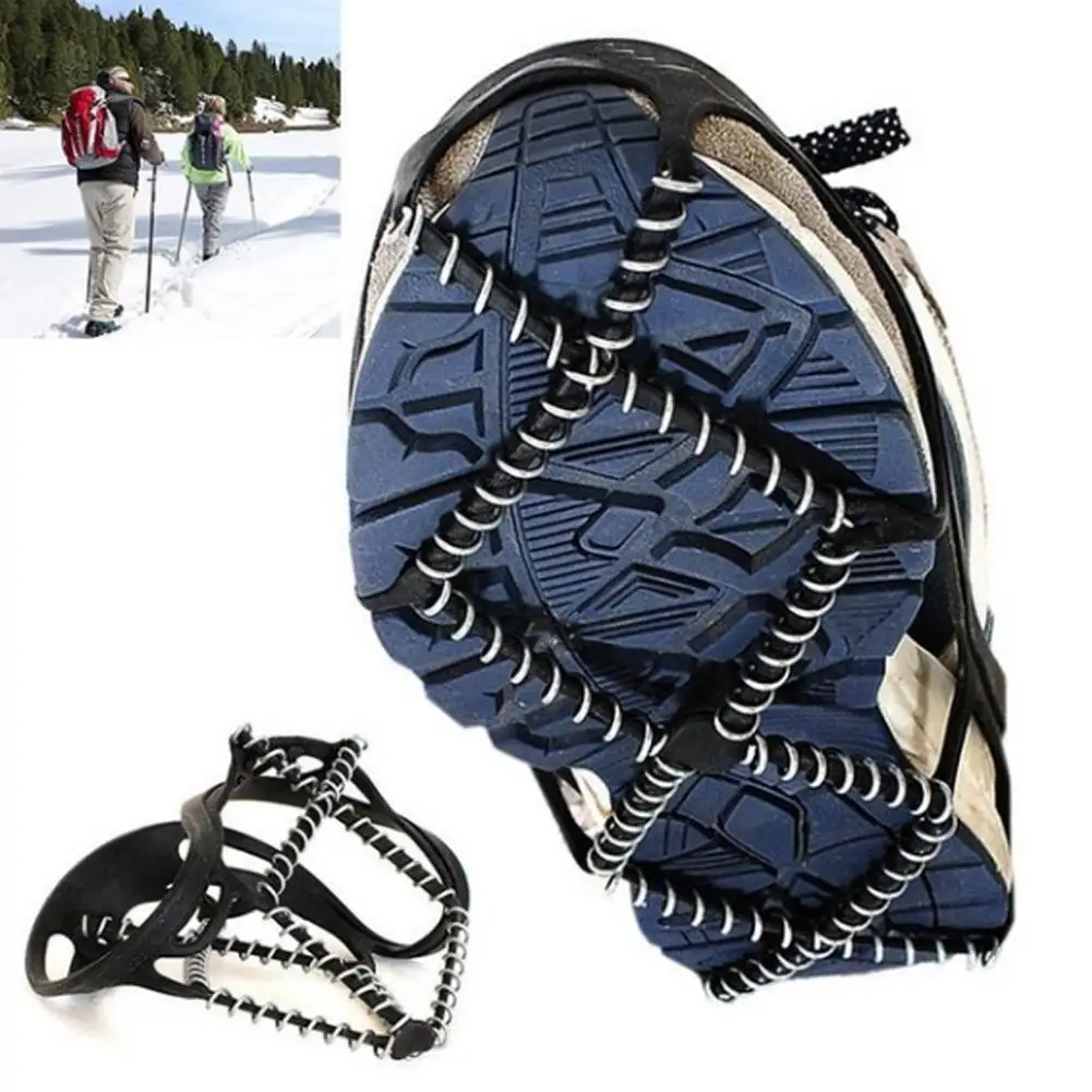 1Pair Outdoor Sports Shoe Cover Non-slip Crampons Ice Grip Walk Traction Cleats Sports Shoe