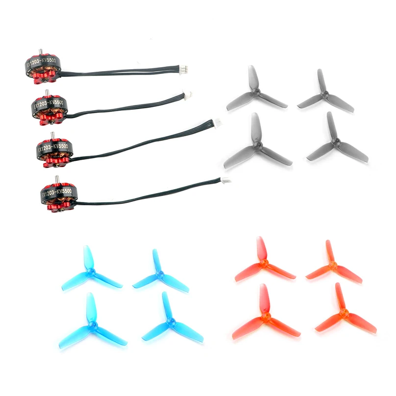Happymodel EX1203 1203 6200KV 2 3S бесщеточный двигатель с 5 дюймовым 65 мм PC пропеллером для