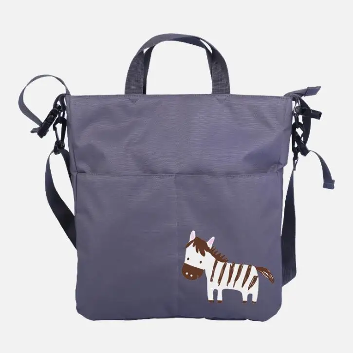 Gray Zebra Детская коляска, большая сумка для прогулок, сумка для мам, подгузник, рюкзак для путешествий, пеленки, сумки для прогулочных колясок - Цвет: Gray Zebra