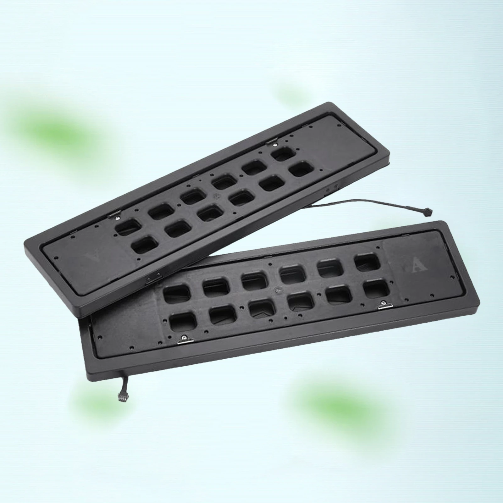 

2x Car Number Plate Holder Bracket w/ Remote Flip License Plate Frame for Vehicles Car Truck Easy to Install Waterproof