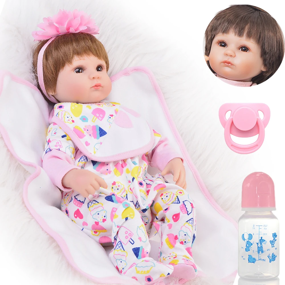 NPKCOLLECTION Bebes Reborn babies Мягкие силиконовые 18 дюймов 42 см магнитные милые реалистичные