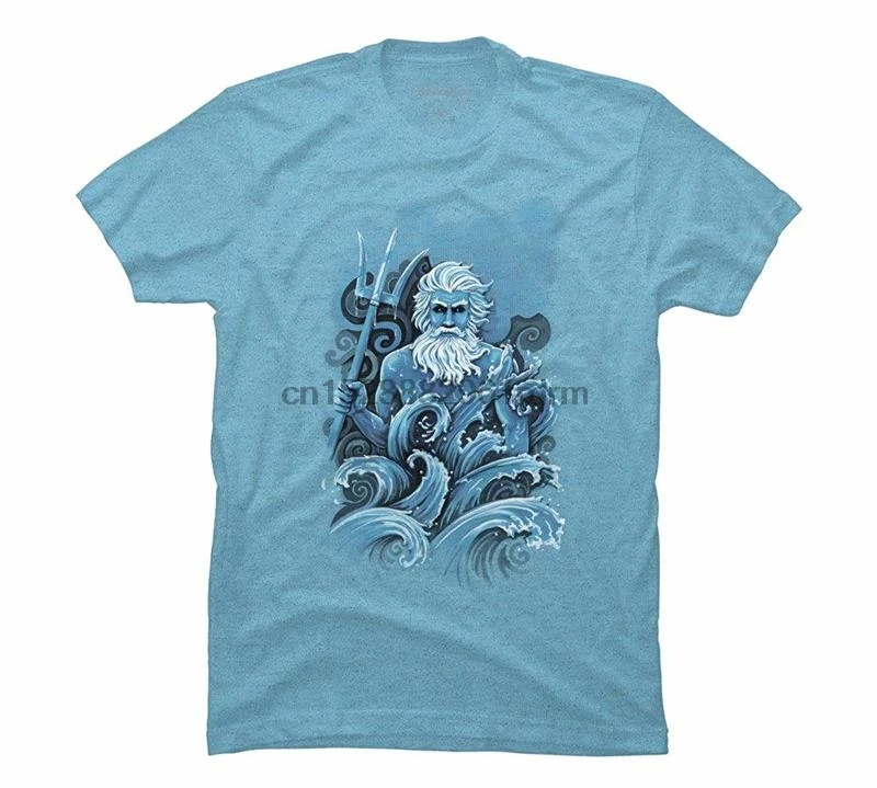 Одежда дизайн людей Посейдон мужские Графические футболки 1500 - купить по