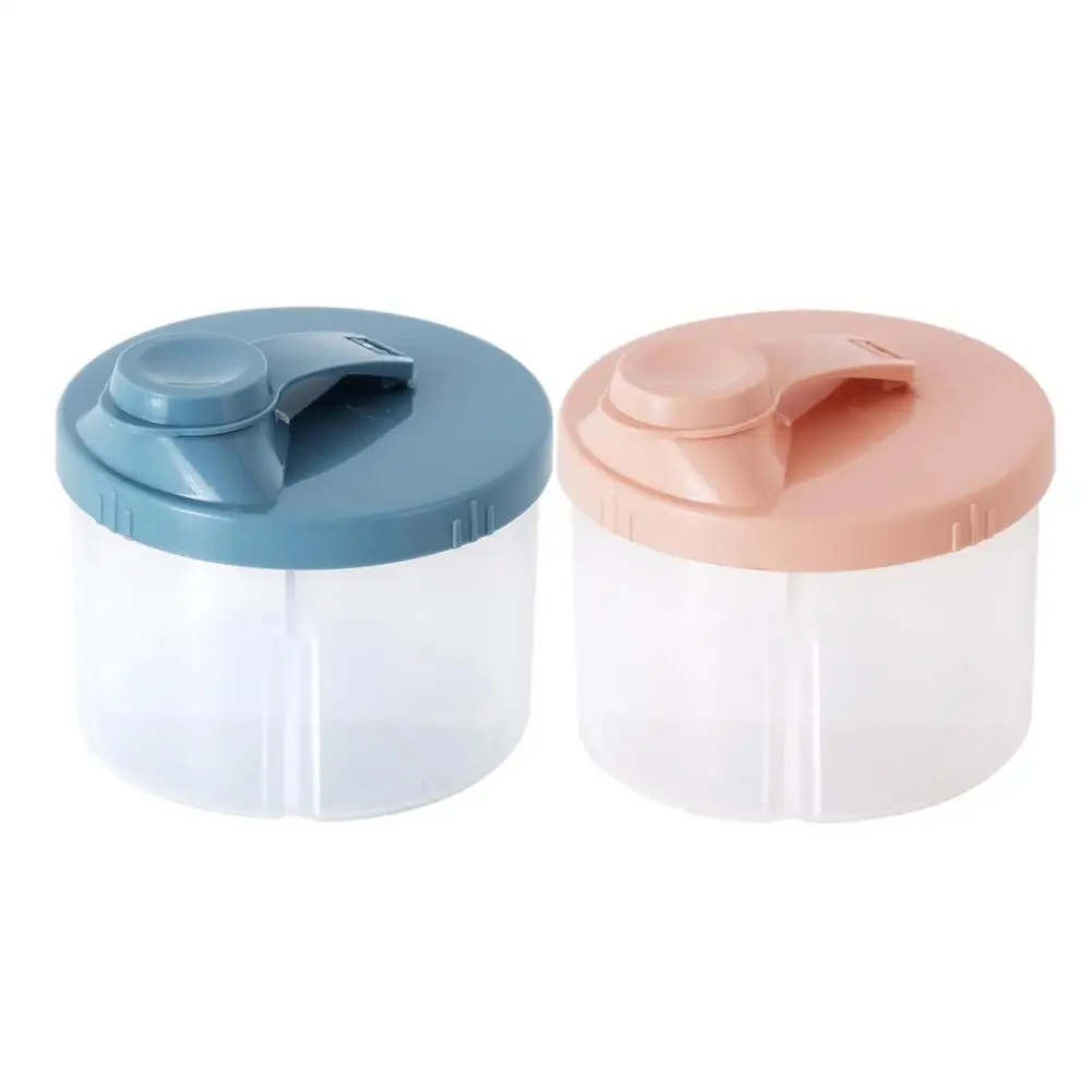 

2021 New Rotary Milk Powder Baby Food Storage Box Portable Detachable Four-compartment Container Toddle Infant Snacks Container