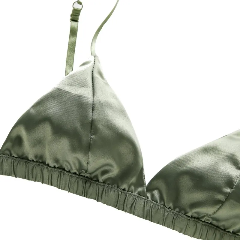 Летние бюстгальтеры комплекты Нижнее белье из блестящей ткани комплект Для