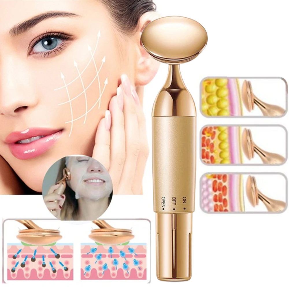 

Portable Face Beauty Device Anti-Aging Anti Wrinkle Dark Circles Ultrasonic Lift Skin Slim Lift Tighten Anti-Aging Massager NEW