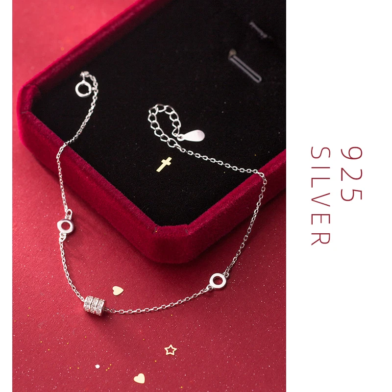 Colusiwei горячая Распродажа Ослепительная Ясно CZ ссылка браслеты натуральная 925