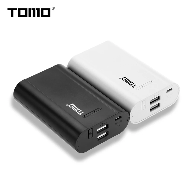 

TOMO P3 18650 lithium battery smart Charger Storage box Power Bank case DIY battery capacity LED indicator Dual USB output ports