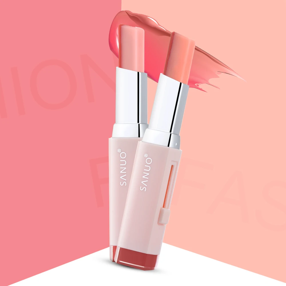 Новинка двухцветный V-образный градиентный цвет увлажняющая помада блеск для губ