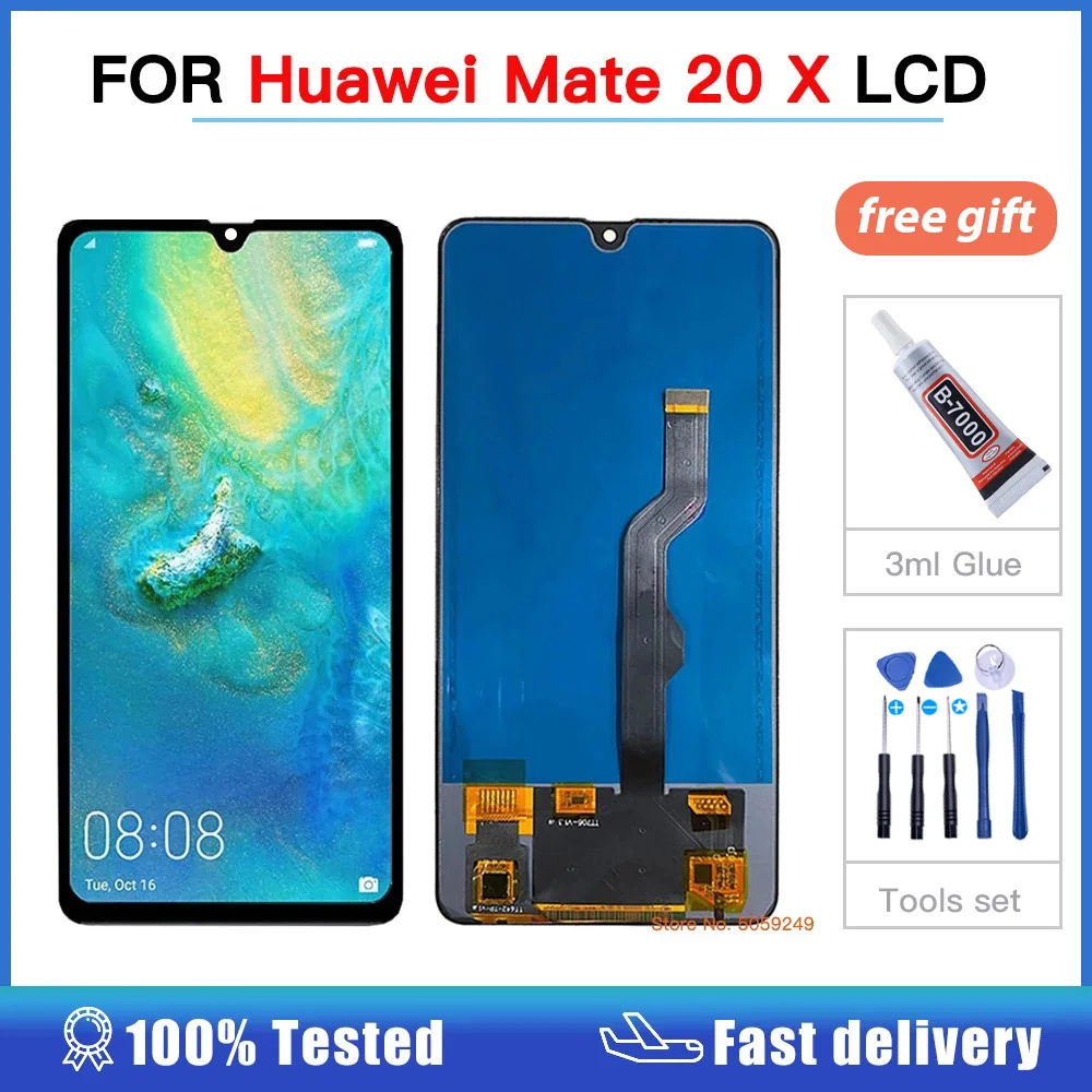 Pantalla LCD Original para Huawei Mate 20X, 20 X, EVR-L29, EVR-AL00, TL00, montaje de digitalizador con pantalla t&aacute;ctil-0