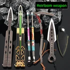 Apex Hero легенды меч реликвия сила мальчик нож-бабочка спасательный Электрический стержень смерть кривая зло дух кинжал игрушки-модели из сплава