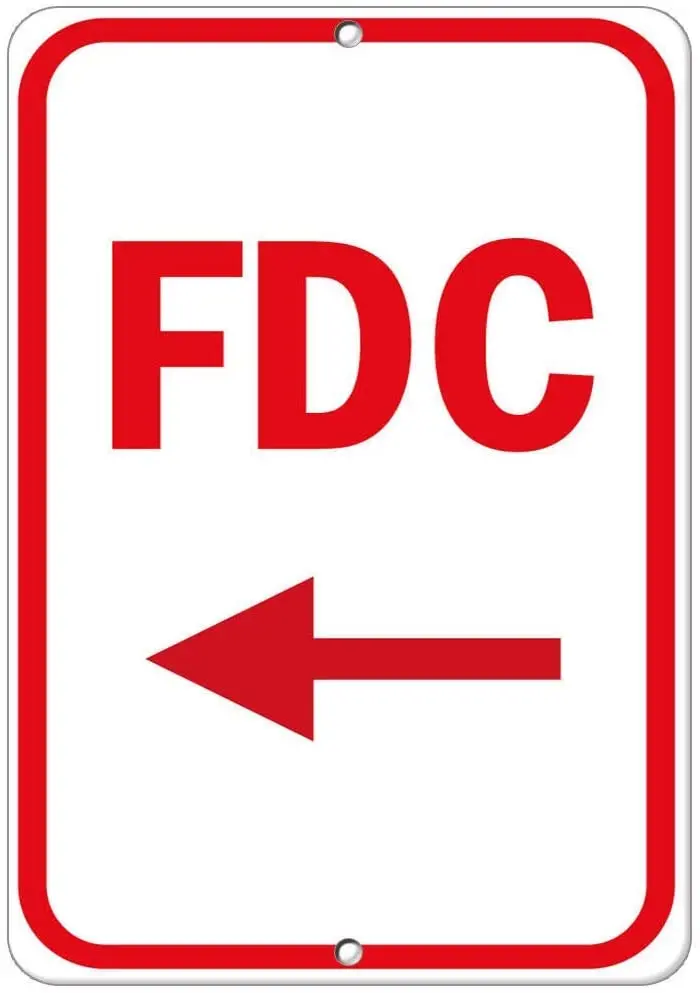 

Fdc с левой стрелой, аварийный плакат, Забавный художественный декор, винтажный алюминиевый Ретро металлический жестяной знак