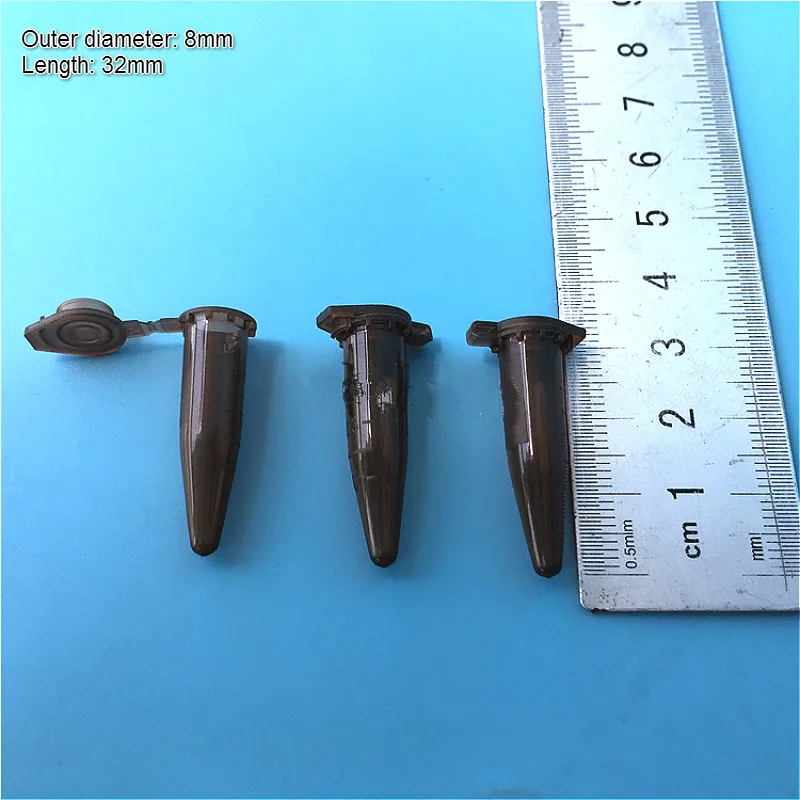 Трубка Центрифуга с крышкой 0 5 мл коричневая трубка для ПЦР лабораторная