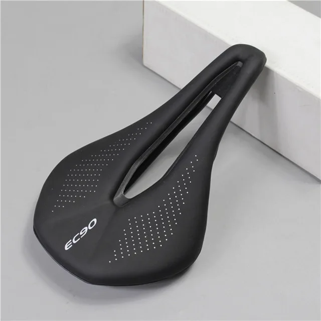 Black EC90, новое дышащее велосипедное седло, MTB, шоссейное велосипедное седло, горный велосипед, Гоночное седло, ПУ, дышащее мягкое сиденье, подушка - Цвет: Black