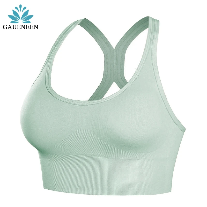 

Women Push Up Seamless Sports Bra Workout Female Sport Top Crop Fitness Active Wear For Yoga Gym Brassiere Women's Sportswear